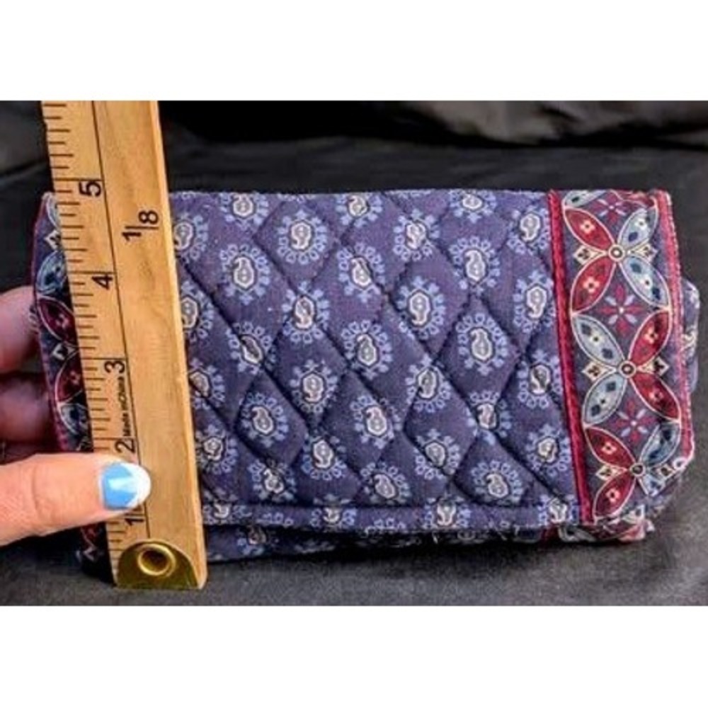 Vintage Vera Bradley ~ Quilted Wallet ~ Classic Navy ~ 1998 Retired - Picture 4 of 16